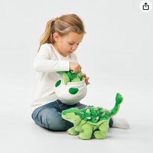 IKEA JÄTTELIK reversible Ankylosaurus dinosaur / egg soft toy